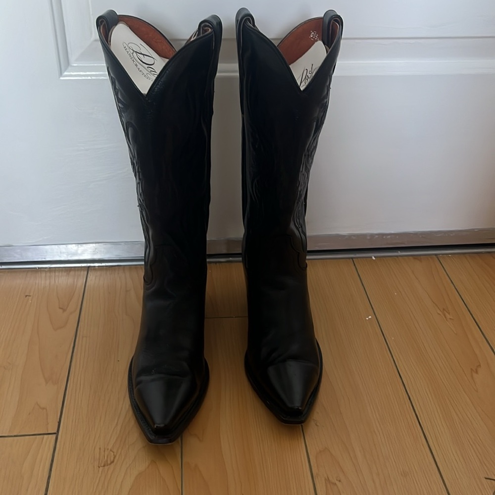 Dan Post ‘Maria’ black leather cowboy boots, size 8.5 - Picture 16 of 16